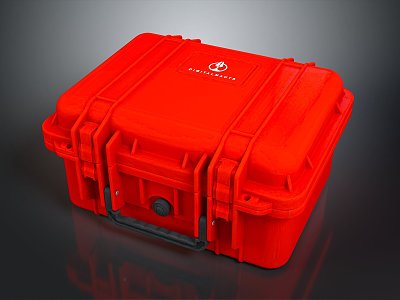 Toolbox tin box iron box plastic box 3d model