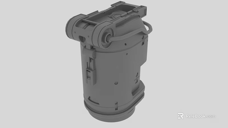 Mechanical Component 3D Model Featuring Wheel Connection Parts And Housing Structure Details 3d model