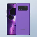 Samsung Purple Smartphone With Multiple Camera Setup And Modern Sleek Design 3d model
