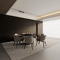 Modern table combination 3d model