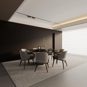 Modern table combination 3d model