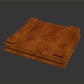 Modern Chessboard Chinese Chess Wooden Chessboard 3d model