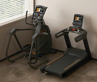 Treadmill Fitness Equipment 3d model