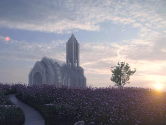 The Modern Church 3d model