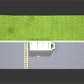Covered Electric Vehicle Charging Station With Multiple Charging Ports And Green Grass