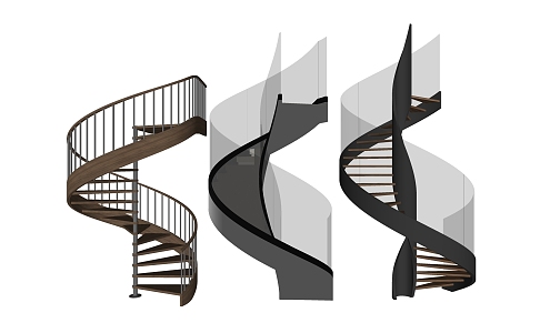 revolving staircase 3d model