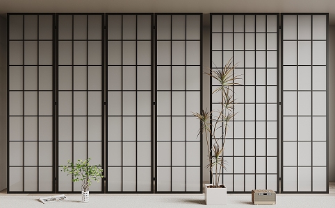 Japanese Screen 3d model