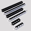 Metal Frame Grille Lights Long Strip Design with LED Bulbs and Different Lengths