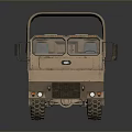 Sand Colored Military Truck With Canvas Cover And Multi Wheel Heavy Duty Design
