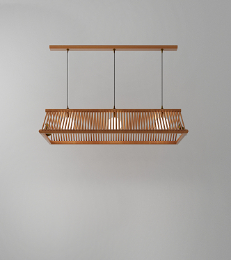 Japanese-style chandelier 3d model