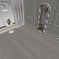 light gray wood flooring Oak wood flooring Solid wood flooring Mountain wood flooring 3d model