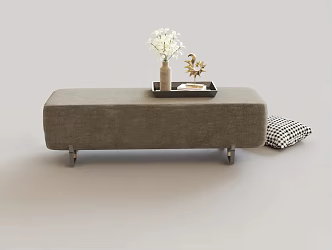 Foot Couch Sofa Stool Ornament Tray Soft Chair Vase Decoration Pillow 3d model