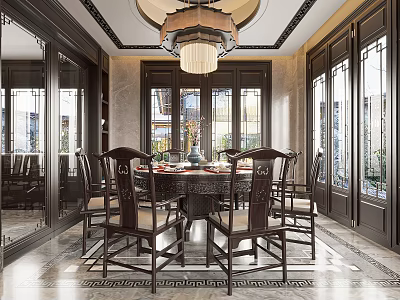 Chinese Restaurant 3d model