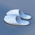 Slippers Cotton Slippers Cloth Boots 3d model