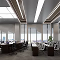 modern monitoring room water conservancy emergency command center 3d model