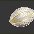 Unique Modern Sculptural Form With Golden Lines And Transparent Panels Design