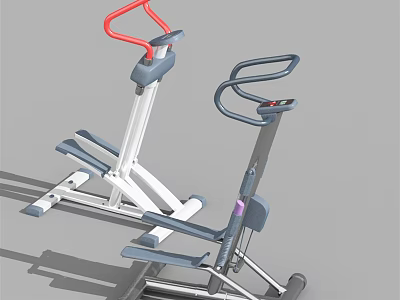 Modern Sports Equipment Elliptical Trainer and Stepper with Ergonomic Handles for Home Fitness Workouts 3d model