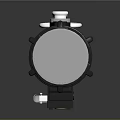 Detailed Lightsaber Design With Silver Black Handle Buttons And Metallic Finish