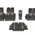 Industrial Equipment Featuring Large Storage Tanks Reactors And Pipeline Systems