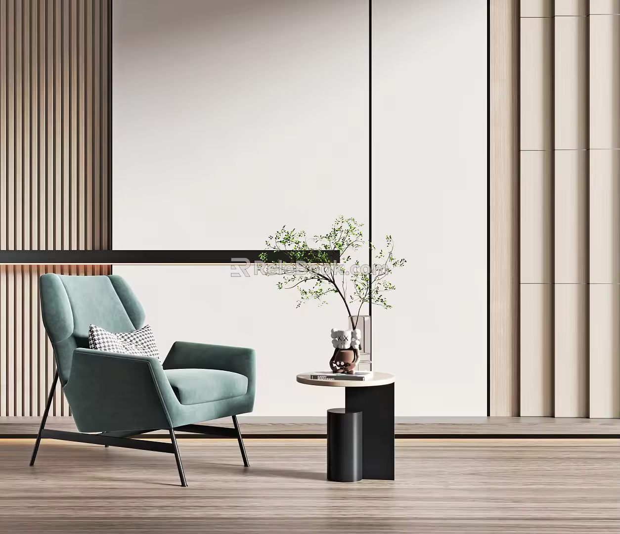 Modern single sofa 3d model
