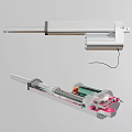 Industrial Linear Actuator Equipment With Internal Structure Electric Motor And Screw Components