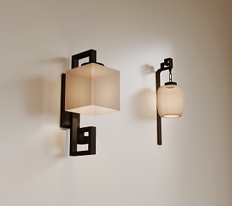 New Chinese Wall Lamp 3d model