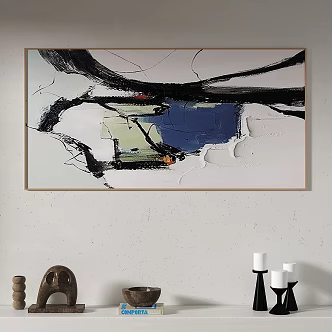 Quiet Light Luxury Decorative Painting 3d model