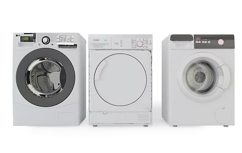 Modern washing machine drum washing machine 3d model