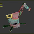 Modern Robot Arm Robot Arm Mechanical Arm Robot Arm Robot Head 3d model