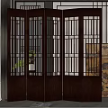 New Chinese Style Screen Partition 3d model
