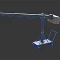 Commercial Equipment with Extendable Arm and Mobile Wheeled Base for Material Handling