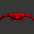 Spider Man 3D Model With Red And Blue Costume In Standing Pose