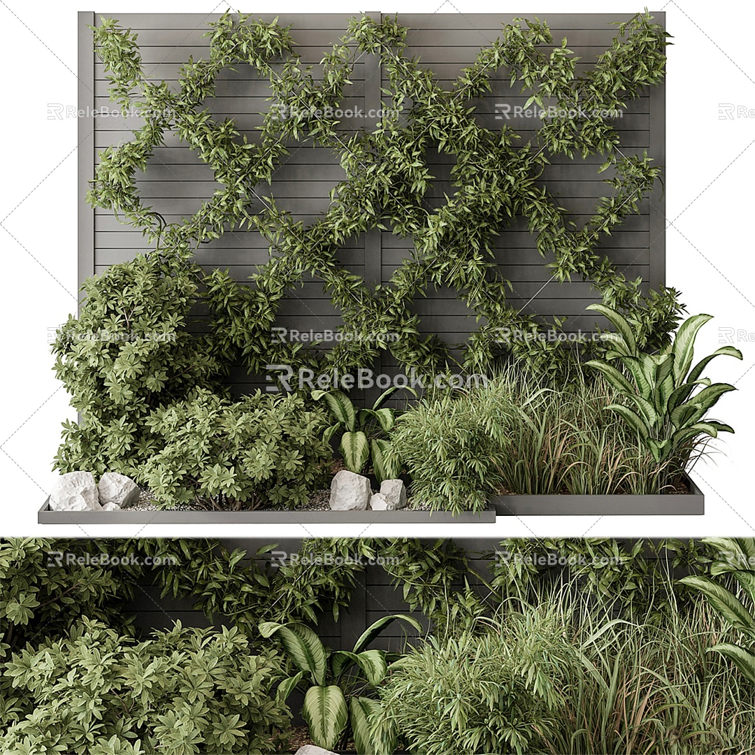 modern plant wall outdoor green plant flower bed landscape wall plant wall combination creative fence fence landscape wall plant wall green plant wall fence shrub plant wall model