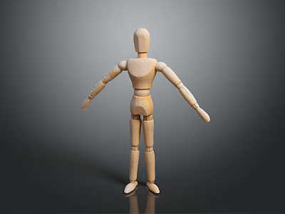 Robot Puppet Man Machine Puppet Puppet Woman Hanging Line Puppet Figure Game Figure Game Character 3d model