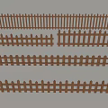 Wooden Picket Fences In Various Lengths And Styles For Garden Landscaping