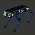 Spot Robot With Mechanical Legs Black Body And Sensor Design Features 3d model