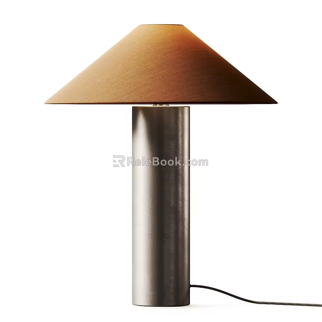Modern Table Lamp Fabric Table Lamp Bedroom Table Lamp 3d model