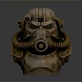 Steampunk Weapon Helmet Design With Industrial Pipes Mask And Worn Texture