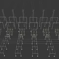 Industrial Electrical Equipment Setup With Metal Towers And Power Transmission Structures