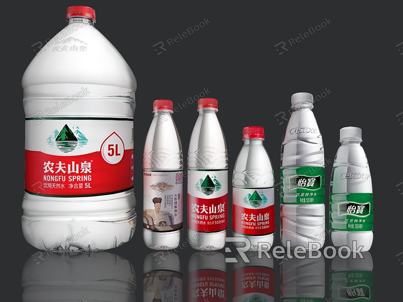 Mineral Water Drinking Water Bottle Nongfu Spring Yibao Beverage Bottle Soda Water Bottled Water Purified Water model