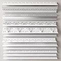 Decorative White Crown Molding With Ornate Patterns And Different Styles For Interior Design