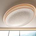 Modern Interior Ceiling Design With Circular Starry Pattern And Light Frame 3d model
