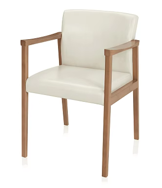 Modern New Chinese Style Leisure Chair Wooden Armchair Single Chair 3d model