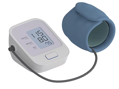 Blood pressure meter electronic blood pressure meter electronic sphygmomanometer 3d model