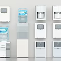 Various White Water Dispensers With Wall Mounted And Standing Styles For Home Use