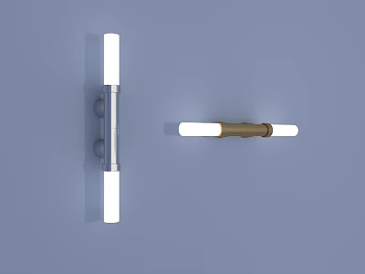 Modern Wall Sconces With Sleek Metal Frame And White Light For Interior Decor 3d model