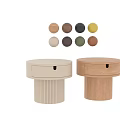Modern Round Bedside Tables With Drawer And Multiple Color Options