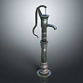 Classic Vintage Metal Garden Water Pump With Hand Operated Design For Ornamental Decoration