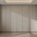 Modern Minimalist Bedroom Accent Wall With Linear Details And Soft Lighting