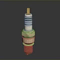 High Quality Automotive Spark Plug With Copper Base White Insulator And Green Ring